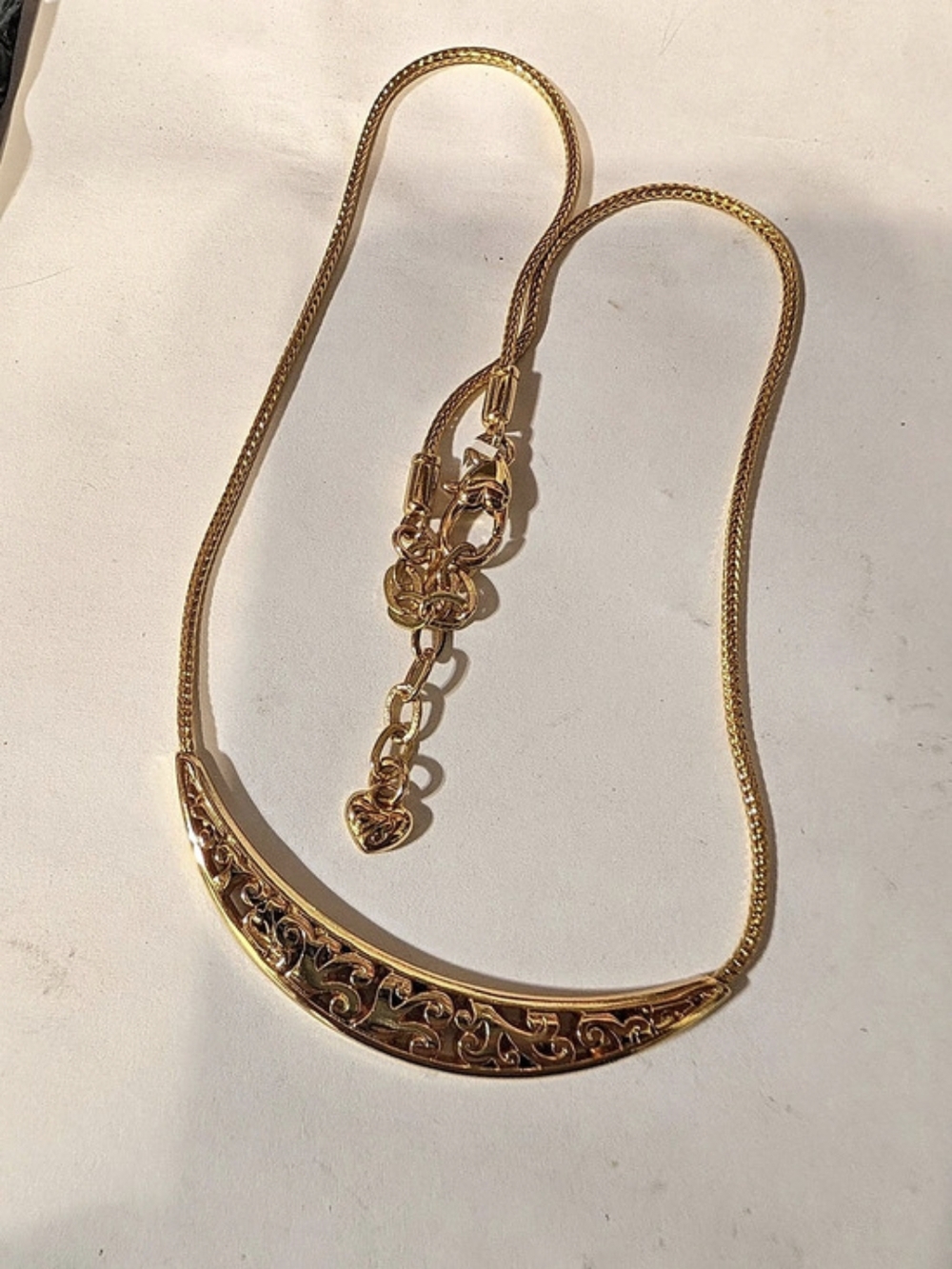 Brighton Gold-Tone Ornate Pendant Necklace